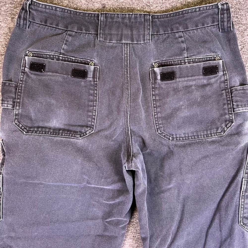 Duluth Trading Co Pants Mens 36x34 Cargo Work Relaxed Canvas Utility Carpenter - Picture 11 of 13